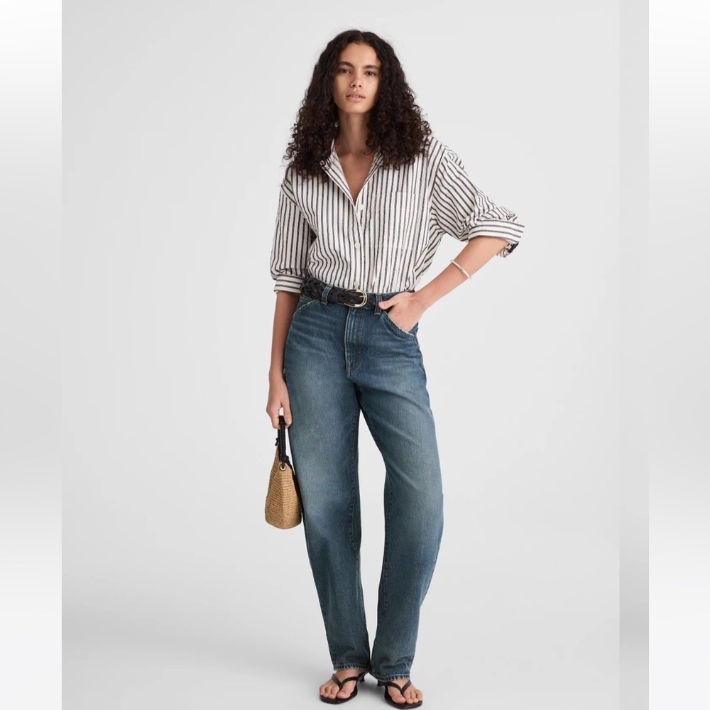 Madewell the ballloon Jean in greendale dark wash size 26 new